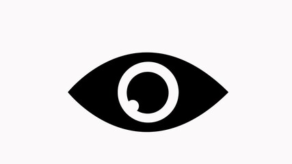 eye icon animation  simple flat