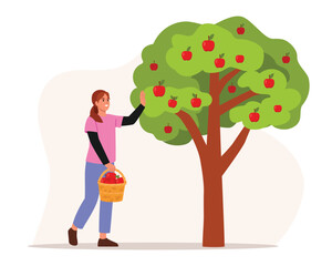 Vector illustration of natural disaster, flood. Cartoon scene of a sad family: man in protective vest, woman, son sitting in inflatable boat, rowing, flooded houses, trees, mailbox, street lamp.