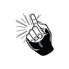 Single Snap Finger Success Icon”