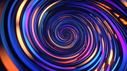 oscillating loops with pop art speculative modeling and bright concentric circles twisting with neon glow mesmerizing and variating patterns