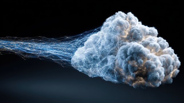 data transfer file upload cloud computing data migration network server technology and information concept - Powered by Adobe