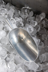 A delicious alcoholic cocktail at the bar. The bartender prepares cocktails