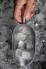 A delicious alcoholic cocktail at the bar. The bartender prepares cocktails