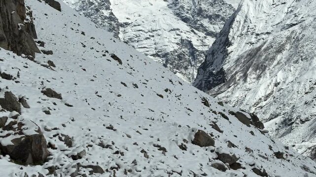 (In the Heart of the Himalayas: Serene, Untouched Winter Landscape of the Greater Himalayan Range)
