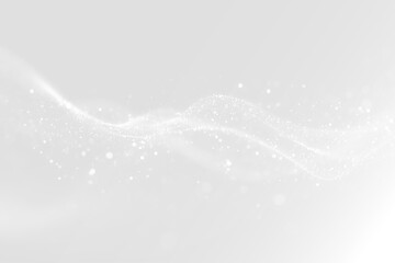 White dust light bokeh trail, glowing sparkle overlay isolated PNG
