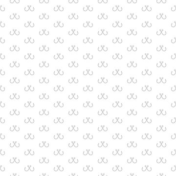 Fishing hook seamless pattern isolated on white background
