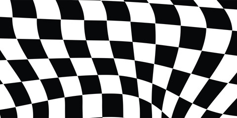 Vector design of a black and white chessboard  Classic Black White Checkerboard Pattern.