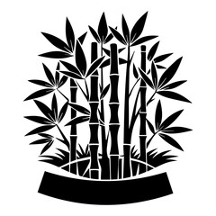 Elegant Bamboo Silhouette Design