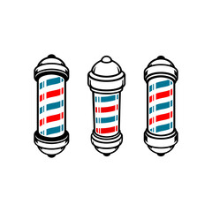 Three barbershop pole element design 