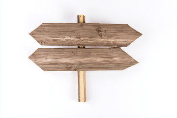 木製の矢印看板