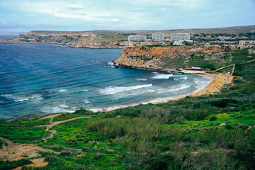 view from the beach Malta