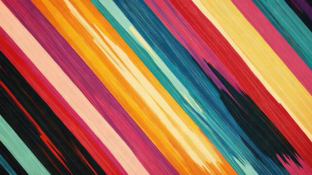 Colorful vertical stripes with abstract patterns for digital art or decoration.