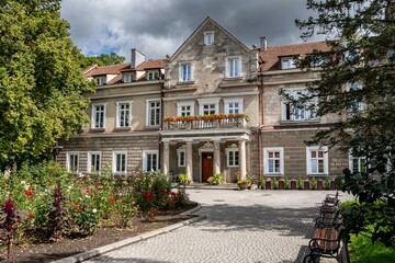 The Poniński Palace in Horyniec Zdrój - currently the Bajka Sanatorium.