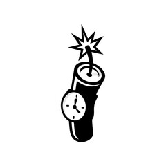 Time bomb, dynamite simple design 