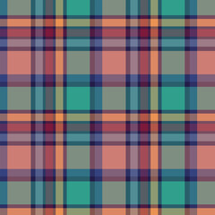 Bright Multicolor Plaid Pattern for Fabric and Wallpaper