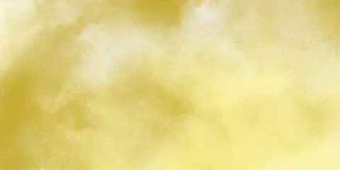 Painted light yellow, golden color wall background. Modern abstract pale yellow water color background. Soft cloudy texture . grunge paper background, inventory and copy space .