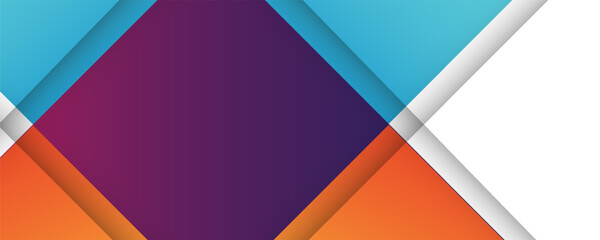 set banner background template with modern shape free vector art