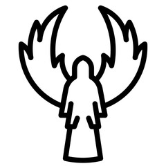 Fototapeta premium REaper outline icon vector design illustrator