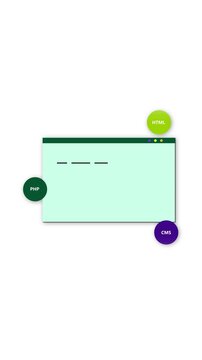 Software coding motion graphics. Vertical video HTML PHP CMS clean design. Digital programming interface. Vertical video web development app presentation loop.