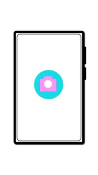 Minimalist love heart animation. Animated red heart teal circle. Vertical video love romance app interface.