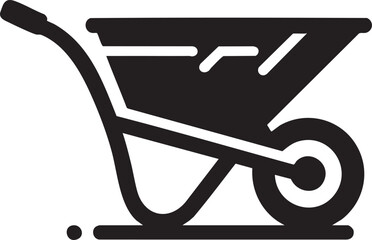 Wheelbarrow icon graphic