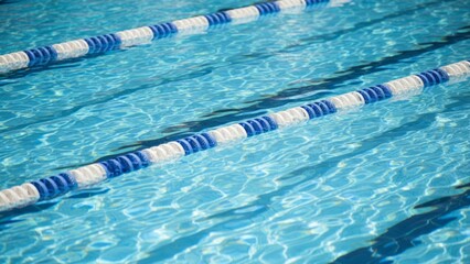 Clear Swimming Pool Water with Lane Markers Swimming Pool Clear Water Lane Markers