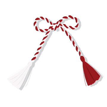 Single isolated Martisor bow