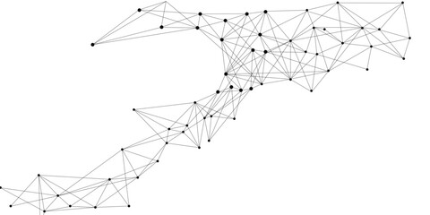 bstract digital network connection structure on blue background. Artificial intelligence and engineering technology concept. Global network Big Data, Lines plexus, minimalvector illustration of a wire