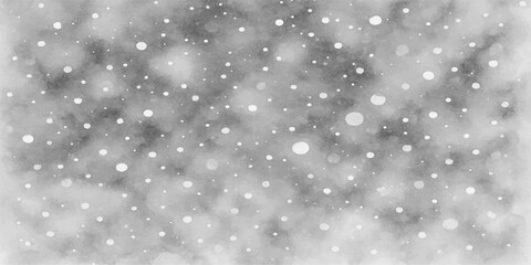 Blue Christmas holiday background with falling snowflakes, ice, and light pattern design
