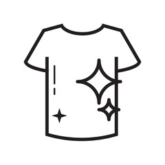 Laundry line icon.  neat, clean and fragrant. clean clothes line icon. 