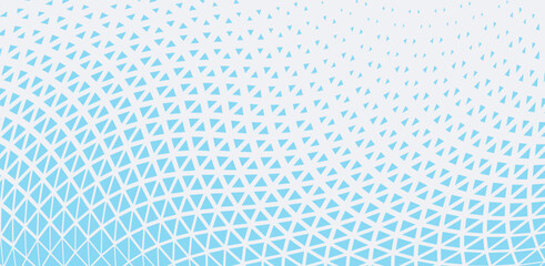 Abstract blue geometric hipster fashion design print halftone triangle pattern