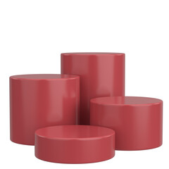 Modern Product Podium. 3D Backdrop. 3D illustration.