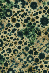 Modern and Original dip dye, tie dye, batik and shibori pattern on white canvas in high resolution
