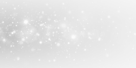 Fototapeta premium Sparkle particle Christmas light effect with star glow and silver shine. Glittering luxury background with bright festive accents.