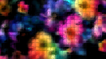 abstract background with colorful squares