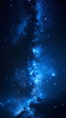 Fototapeta premium Vast Deep Blue Starry Night Sky With The Milky Way Galaxy Visible