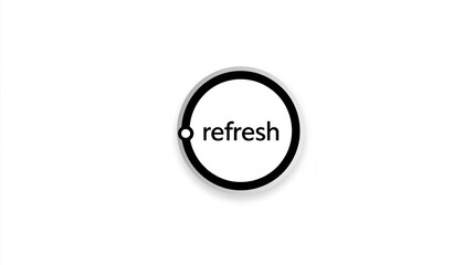 Minimal Refresh Button Circular UI Icon