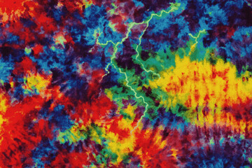 Modern and Original dip dye, tie dye, batik and shibori pattern on white canvas in high resolution
