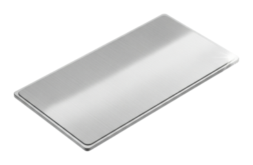 Metallic surface product minimalist isolated on transparent background