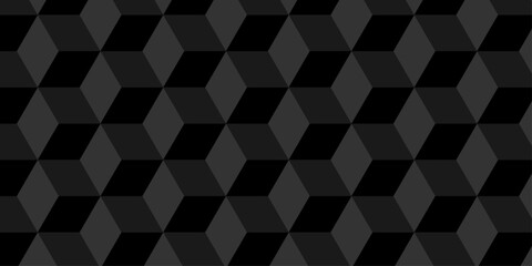 Fototapeta premium Vector structure box minimal black abstract cube square wall texture. geometric tile hexagon mosaic wall grid wallpaper. minimal geometric block cube isometric mosaic texture background.