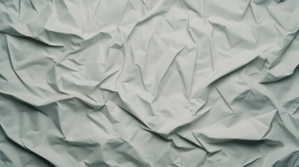 Obraz premium Crumpled paper texture background abstract soft folds in pale green fabric like surface with subtle shadows creating calm minimal composition