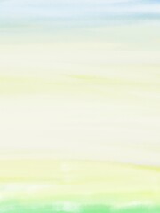 Spring drawing nature background. Light green gradient field illustration 