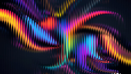 abstract background with rainbow