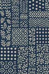 Modern and Original dip dye, tie dye, batik and shibori pattern on white canvas in high resolution

