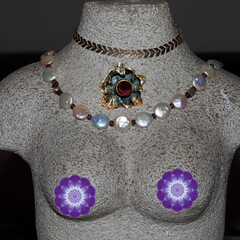 B&uuml;ste mit Schmuckst&uuml;cken mit KI erstellt+bearbeitet