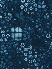 Modern and Original dip dye, tie dye, batik and shibori pattern on white canvas in high resolution

