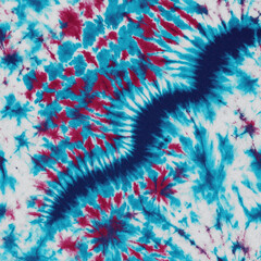 Modern and Original dip dye, tie dye, batik and shibori pattern on white canvas in high resolution

