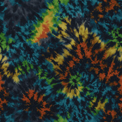 Modern and Original dip dye, tie dye, batik and shibori pattern on white canvas in high resolution
