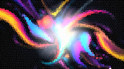 abstract colorful background with stars