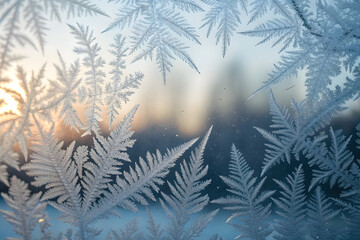 snow covered pine branches